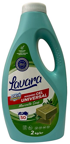 LAVARA Засіб рідкий для прання універсальний Marseille Soap 2 кг